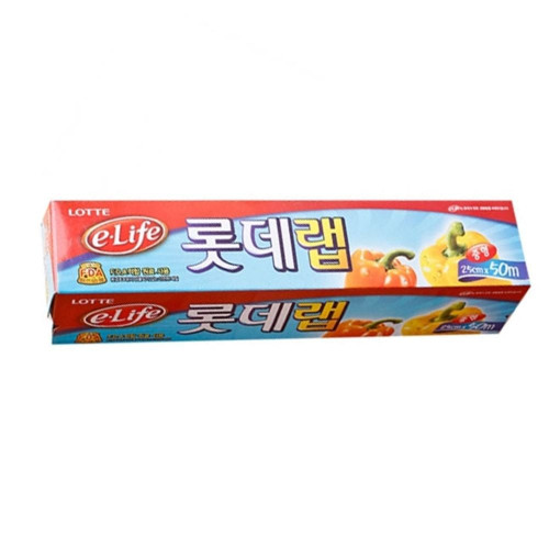 롯데랩 중형 25cmX50m 1P 주방랩 포장랩 일회용품