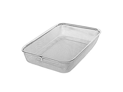스텐 사각바구니 대 305x235x65mm 1P 채반 바스켓