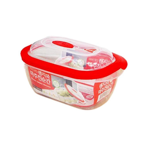 로이첸 전자레인지 용기 직사각 1.45L 1P 음식 데우기