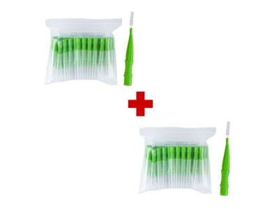 원쁠원 메디메이트 치간 칫솔 0.7mm 25개+25개