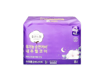 좋은느낌 유기농 맥시슬림 수퍼롱 오버나이트 8P -D