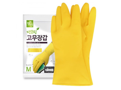 탈착편한 라텍스 면코팅장갑 M 5켤레 요리 주방장갑