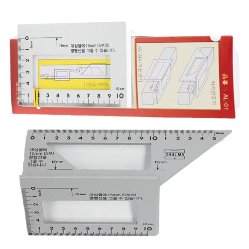 목공자 직각자 삼각자 연기자 DIY 알루미늄 연귀자