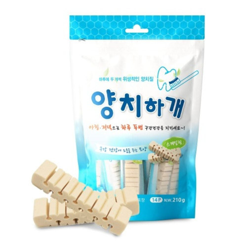 양치하개 강아지 덴탈껌 14p 210g