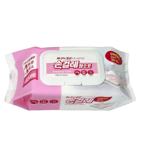 손걸레 청소포(45매입) 1개 뽑아쓰는 걸레 바닥청소