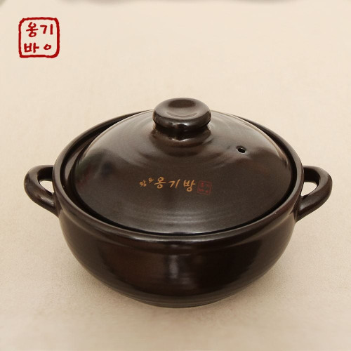 황토 옹기방 내열냄비 중