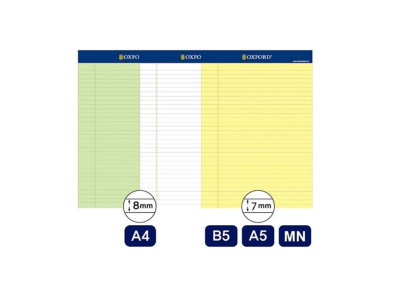 리갈패드 A5 연두 40매 옥스포드 A16