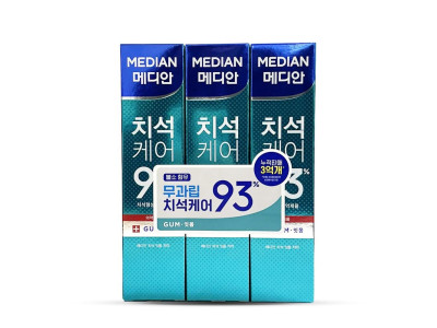 메디안 치석 케어 잇몸 치은염 치약 120g 3개입