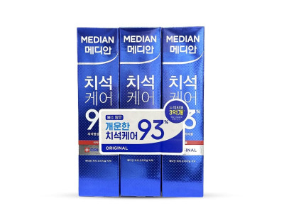 메디안 치석 케어 오리지날 치약 120g 3개입
