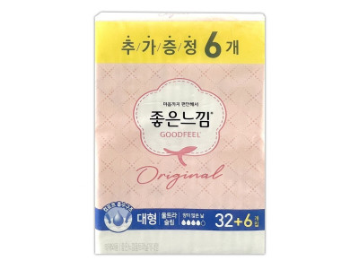 좋은느낌 울트라 날개 대형 38P 생리대 -O
