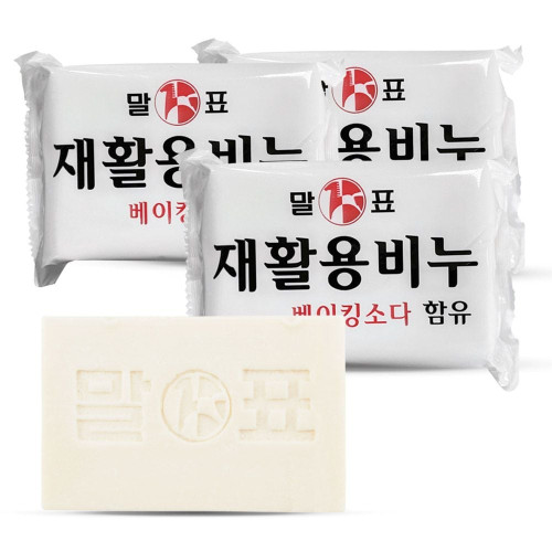 말표 재활용 베이킹소다 함유 세탁 빨래 비누 400g 3개