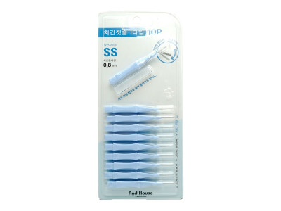 덴탈 프리미엄 치간칫솔 I형 10P 0.8mm (SS) 치석제거