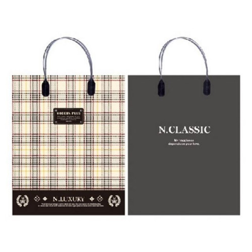 체크 2700 PP쇼핑백 대 390x485x130mm 색상랜덤