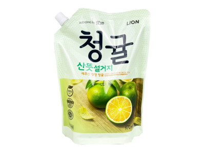 청귤 산뜻 설거지 리필 970ml 주방세제 - O