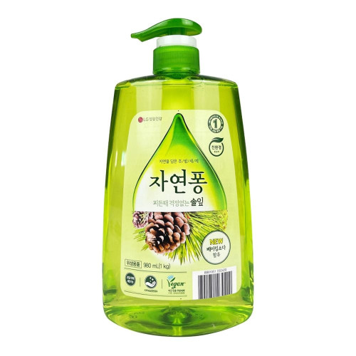 자연퐁 찌든때 걱정없는 솔잎 1kg 주방세제 - O