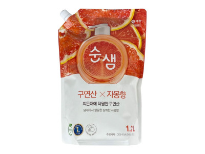 순샘 구연산 X 자몽향 리필 1.2L 주방세제 - O