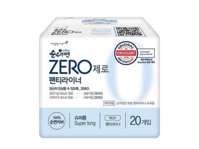 깨끗한나라)순수한면ZERO(순면라이너롱/20P)