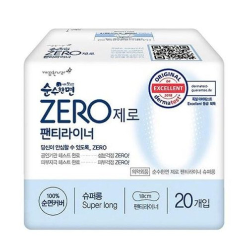 깨끗한나라)순수한면ZERO(순면라이너롱/20P)