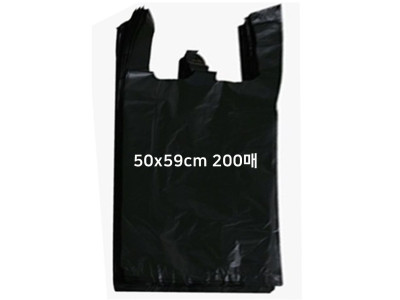 검정비닐봉지 200매 50x60cm 비닐봉투 검정봉투