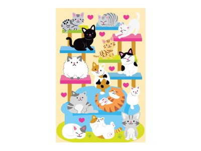 환타스틱스 쁘띠스티커 캣타워고양이 PS-22027