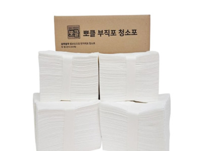 뽀클 엠보싱 부직포 청소포 300매 대형