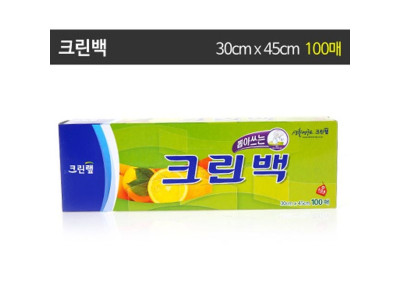 크린백 대 30cmX45cmX100매/크린랩/롤백/지퍼백