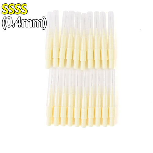 일자형 치간칫솔 20P SSSS (0.4mm) 휴대용 치간브러쉬