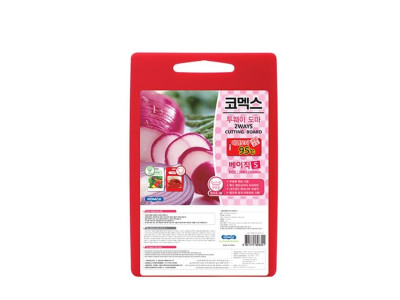 코멕스 투웨이 양면 도마 베이직 (레드/화이트) 소