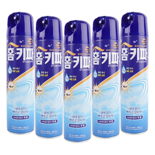 홈키파 수성알파 에어졸 무향 600ml 5p 모기약 향