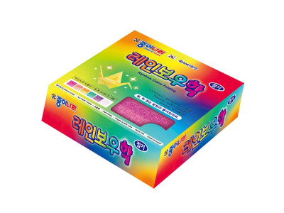 선명한 무지개 학종이 42매 12개 세트 1P 색종이 접기