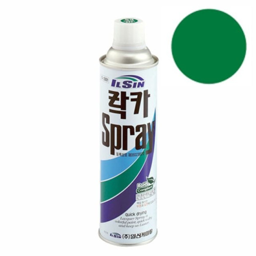 일신 락카 스프레이 진녹색 420ml