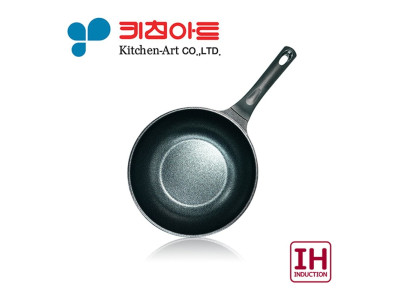 키친아트 꼬뜨실버 인덕션 궁중팬 22cm 볶음팬 웍팬