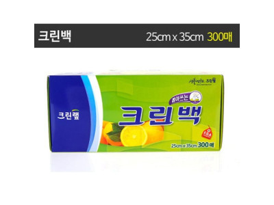 크린백 중 25cmX35cmX300매/크린랩/롤백/지퍼백