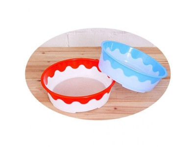 둥근칼라채반(중) 3P 채반 소쿠리 타공채반 채망