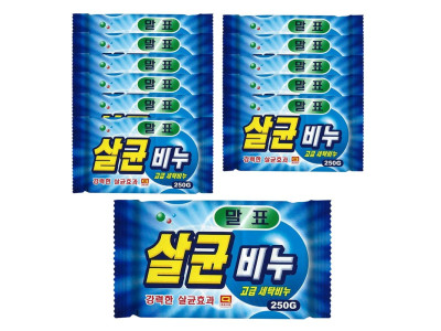말표 세탁 빨래비누 살균비누 250g x12개