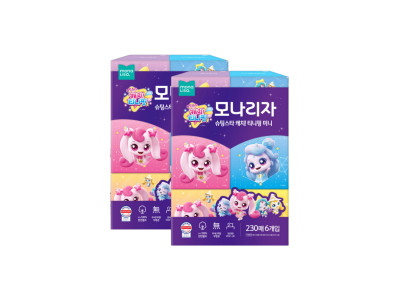 모나리자 티니핑 미니 미용 각티슈 230매 6입 x 2팩