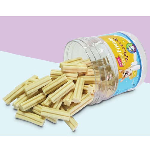 개껌 덴탈프렌즈 미니 밀크 치즈 300g 1p 애견 덴탈껌