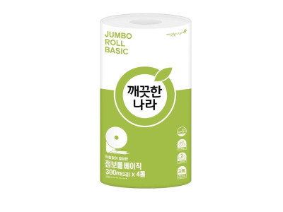 점보롤티슈 2겹 베이직 관공서 병원 95x300m 4롤1백