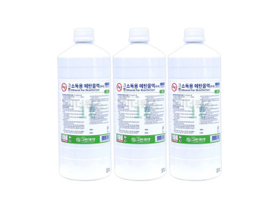 그린제약 소독용 에탄올액1L x 3개