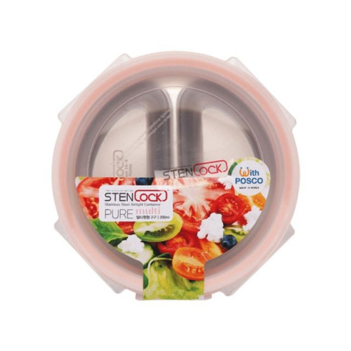 스텐락 밀폐용기 찬통 퓨어 멀티 원형 1호 200ml