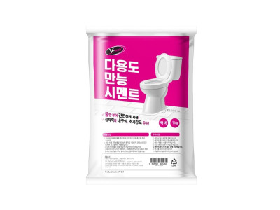 10분경화 빨리굳는 백색시멘트 1kg 변기수리 변기보수