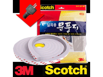 3M 실외용 방수 문풍지 대형3M 단열 PVC스폰지
