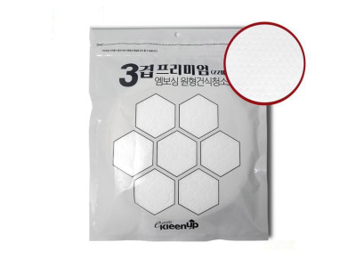 정전기포 일회용 건식 물걸레 청소포 원형 3겹 미니