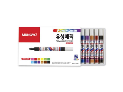 (문교) 유성매직 12색
