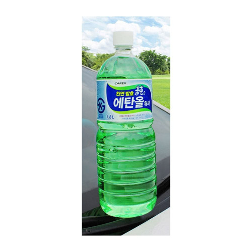 (세차용품) 식물성발효 정제수 순에탄올 워셔액 1.8L