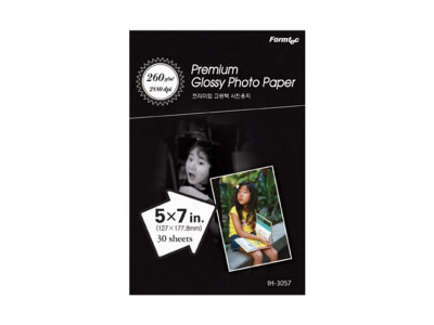 폼텍 프리미엄 고광택 포토용지 IH3057 260g 5x7 30매