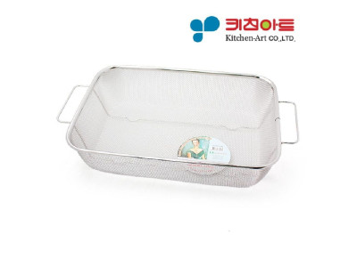 키친아트 채반 튀김망 비빔면 물기제거 거름망 42cm