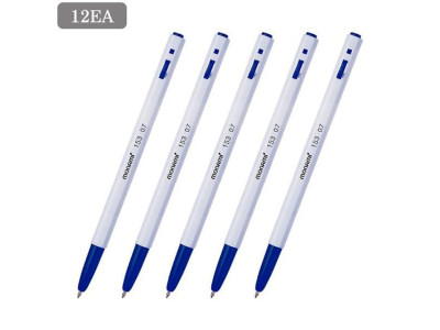 모나미 153볼펜(0.7mm) 청색 12EA