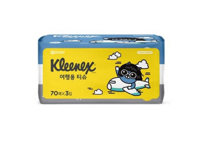 크리넥스 카카오프렌즈 여행용 티슈(70매X3개입)