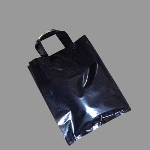 PE 손잡이 팬시봉투 -블랙 26X32cm 옆면6cm 25매